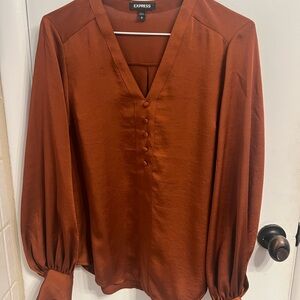 Express Women's Burnt Orange Blouse
